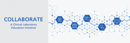 Graphic of hexagons and icons representing genomics professions